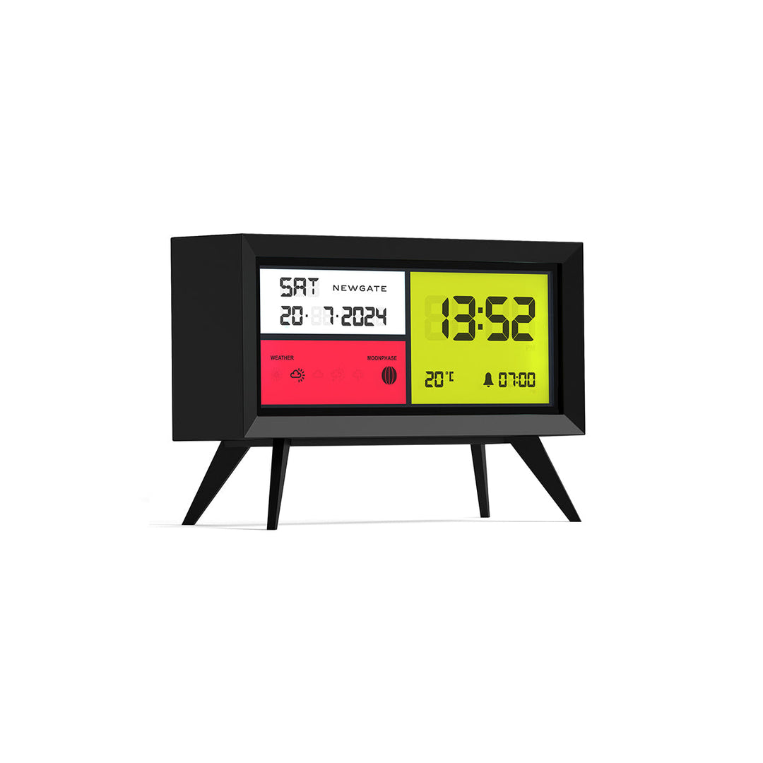 Newgate Spectronoma LCD Clock in Black – Newgate World Europe