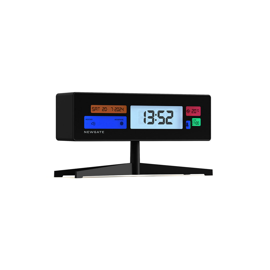 Newgate Supergenius LCD Clock in Black – newgateworld.eu