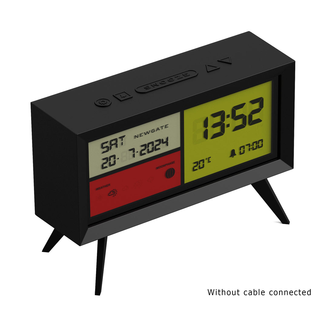 Newgate Spectronoma LCD Clock in Black – Newgate World Europe
