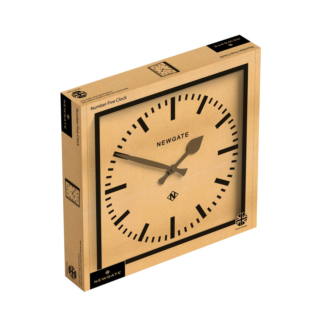 Newgate Number Five Railway Wall Clock in Black – newgateworld.eu